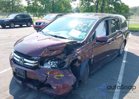 2014 Honda Odyssey Ex-L из США, поврежденный, VIN 5FNRL5H67EB083505